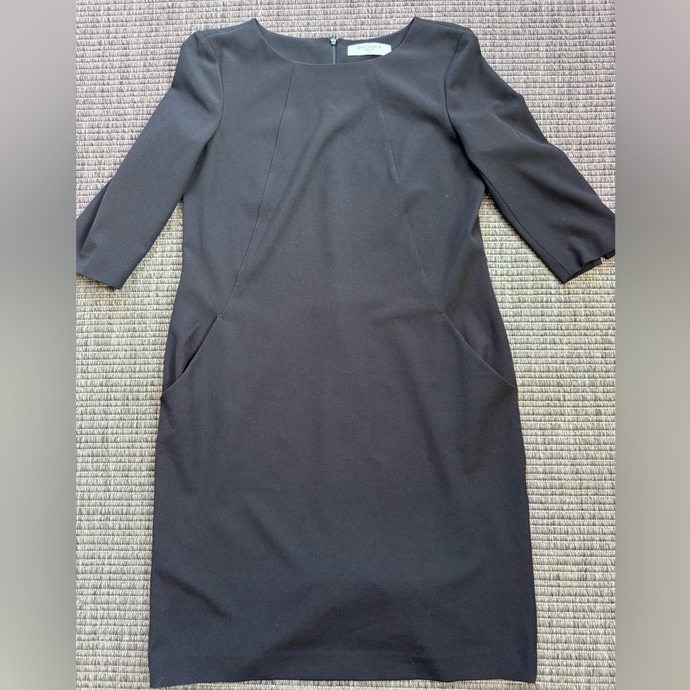 MM Lafleur Classic Black 3/4 Sleeve Dress